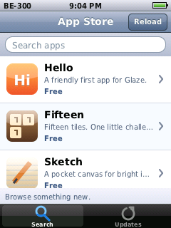 App Store, listing Hello, Fifteen and Sketch